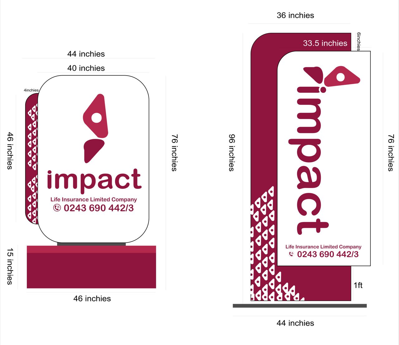 Impact Life Insurance Office Branding & Materials – 12